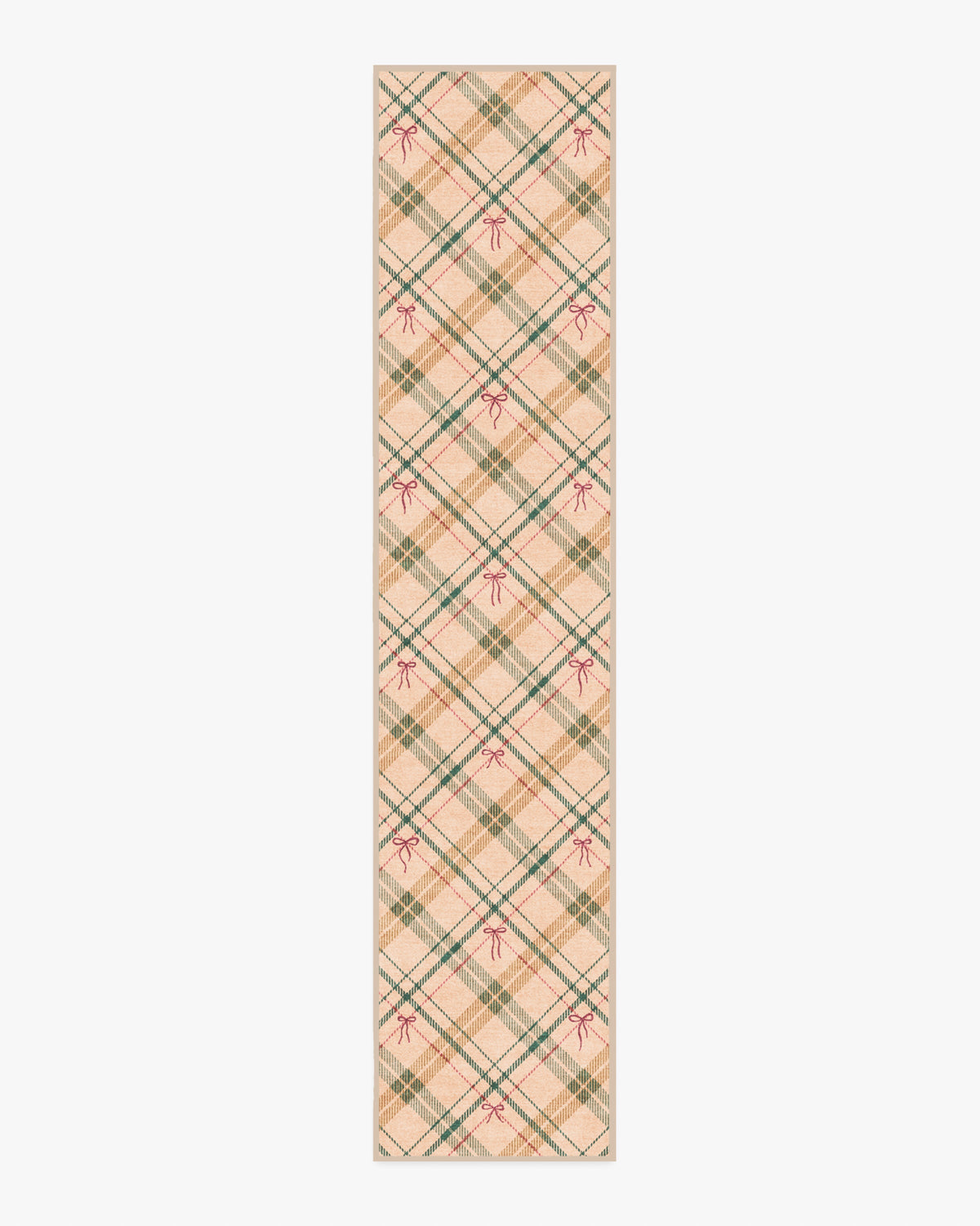 Bow Tartan Natural Flatwoven Rug