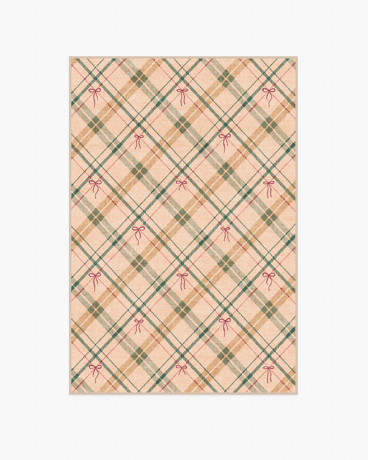 Bow Tartan Natural Flatwoven Rug