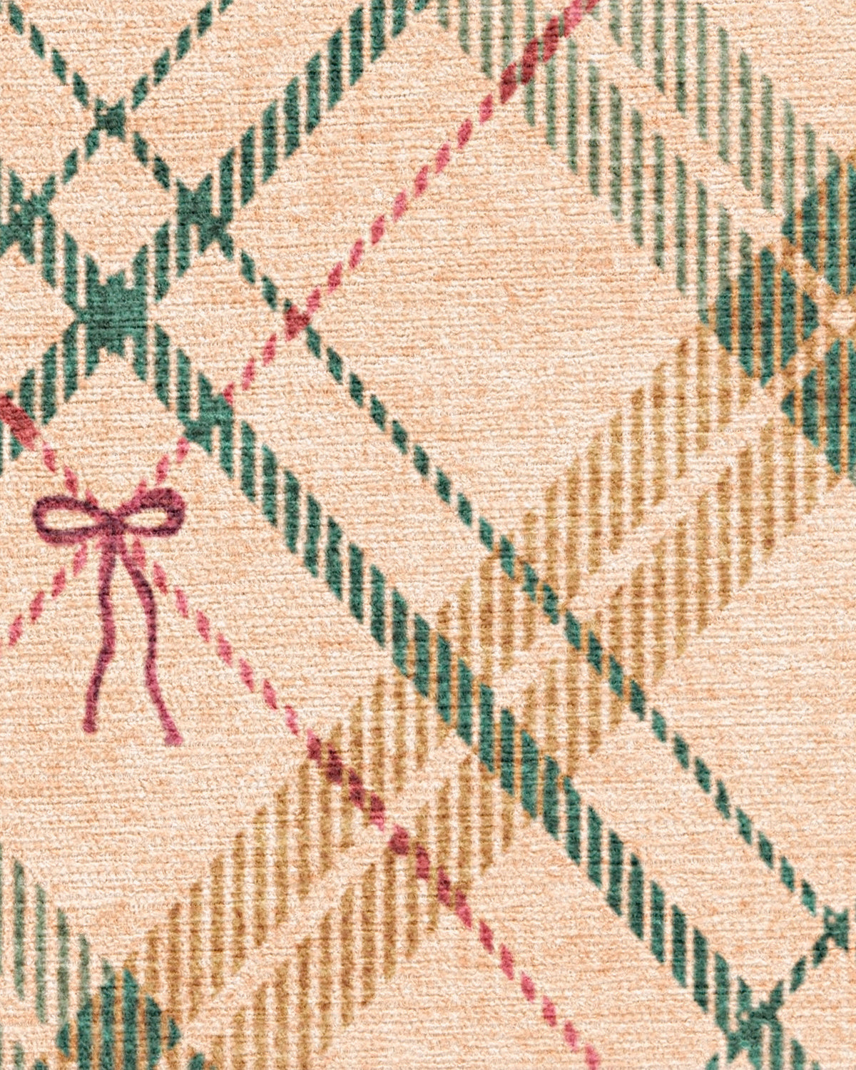 Bow Tartan Natural Flatwoven Rug