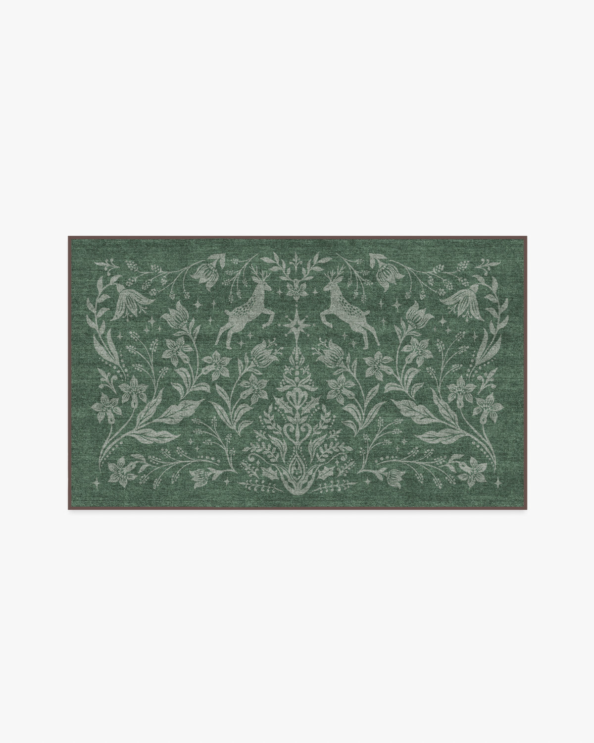 Christmas Wonderland Green Rug