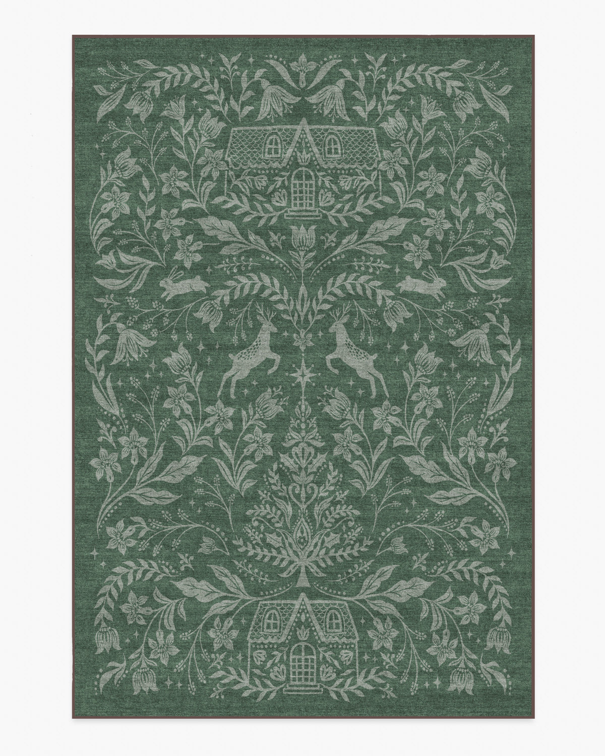Christmas Wonderland Green Rug