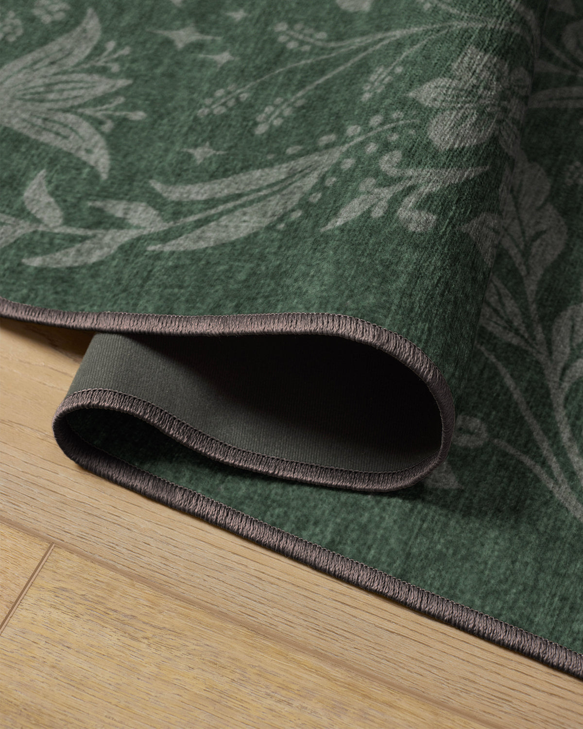 Christmas Wonderland Green Flatwoven Rug