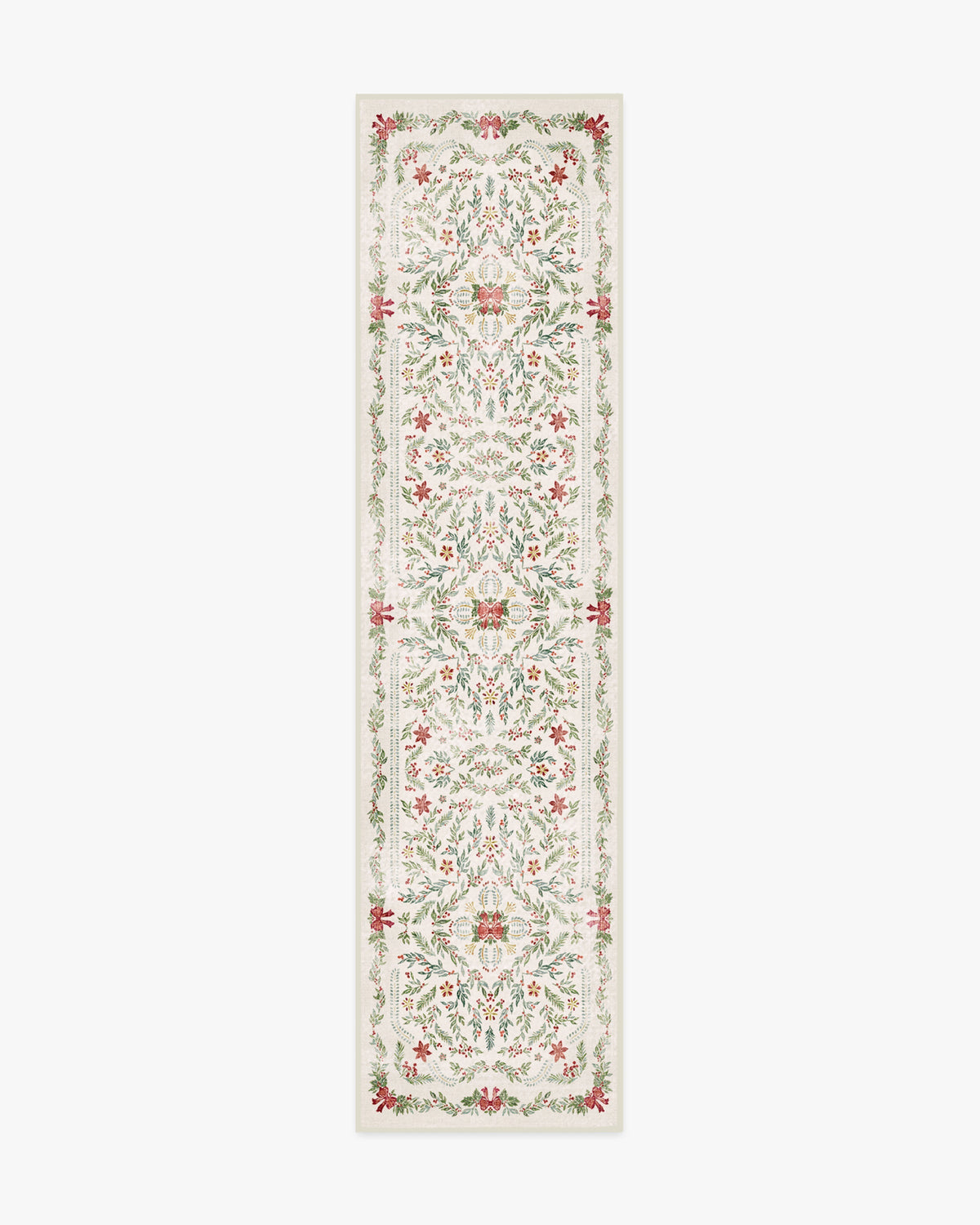 Deck the Halls Cream Multicolor Rug