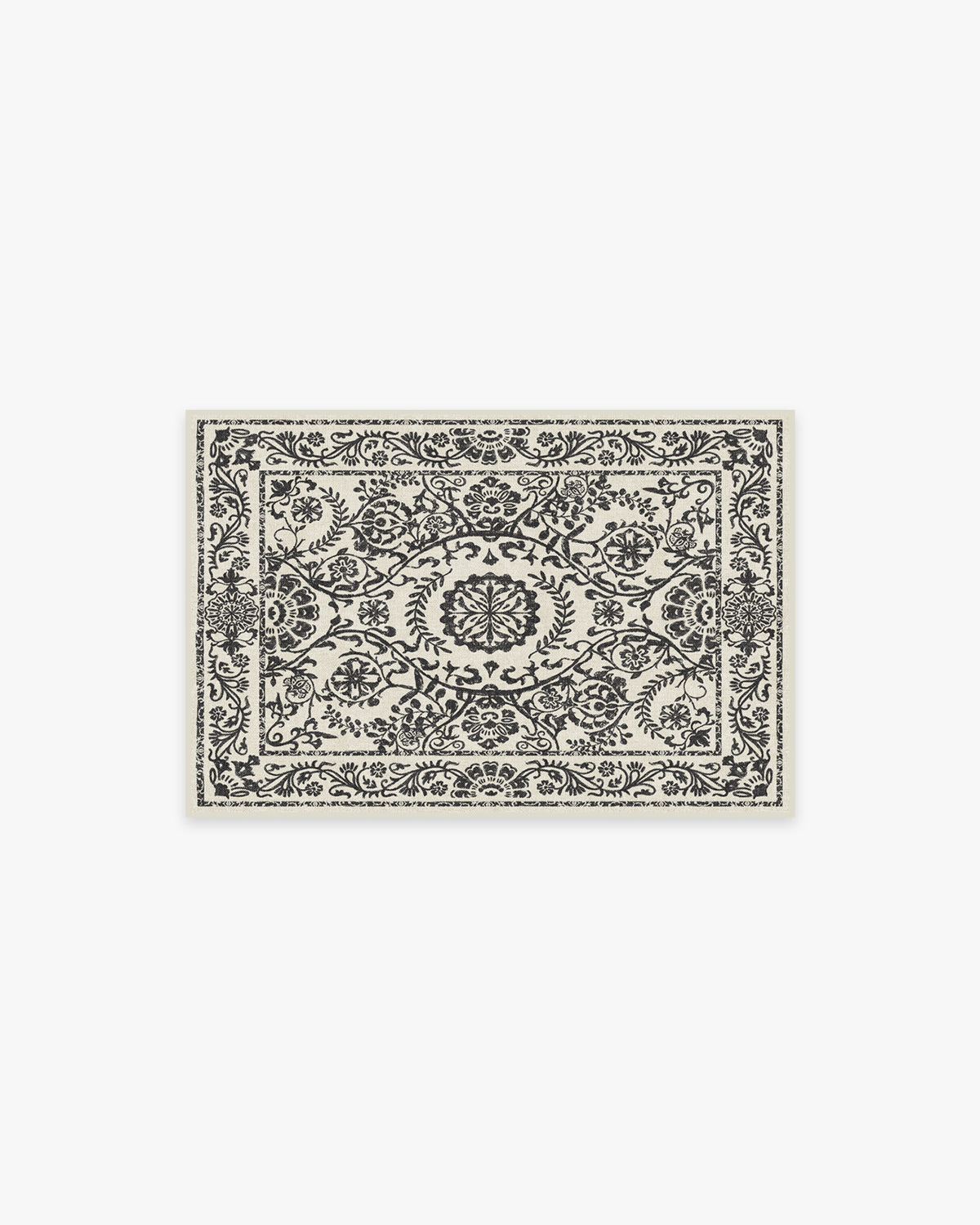 Delphina Black & White Flatwoven Rug