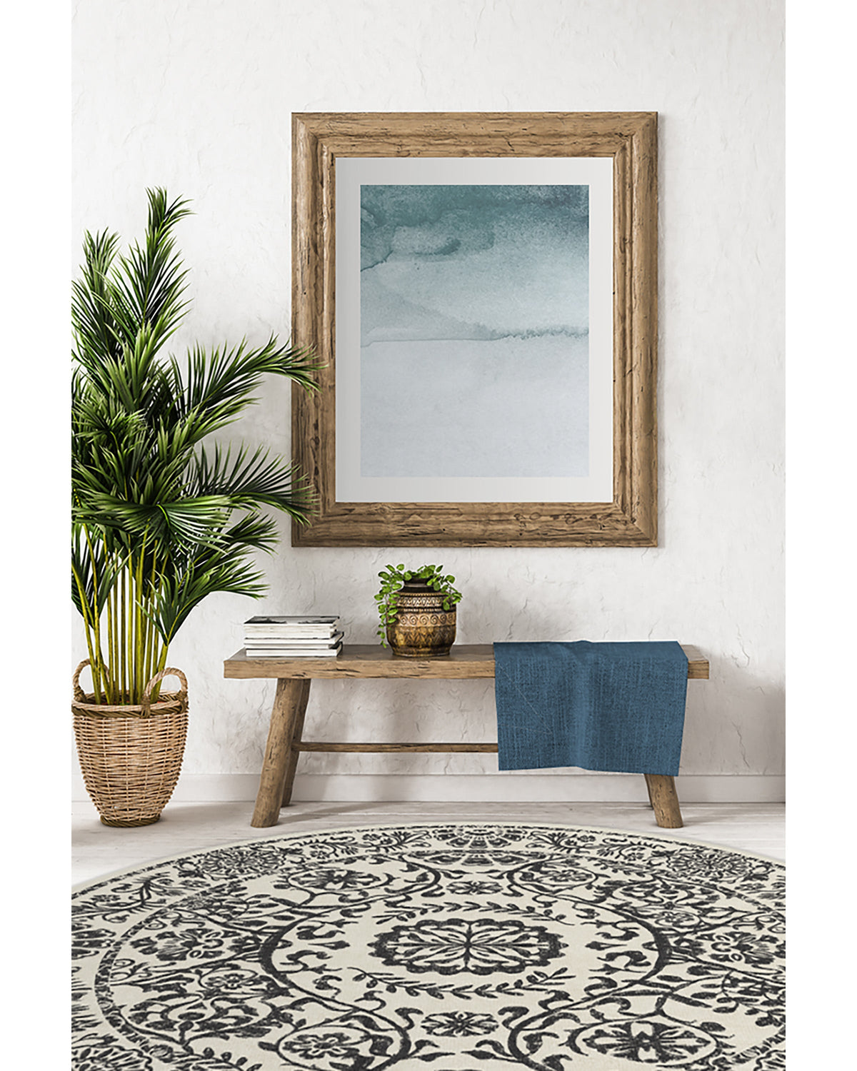 Delphina Black & White Flatwoven Rug