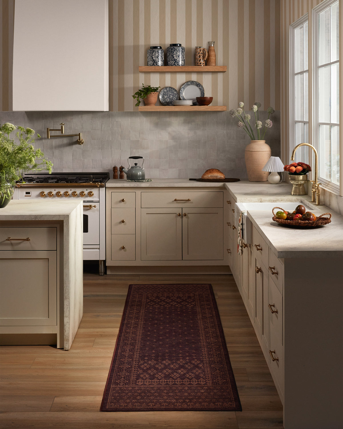 Fernanda Burgundy Flatwoven Rug