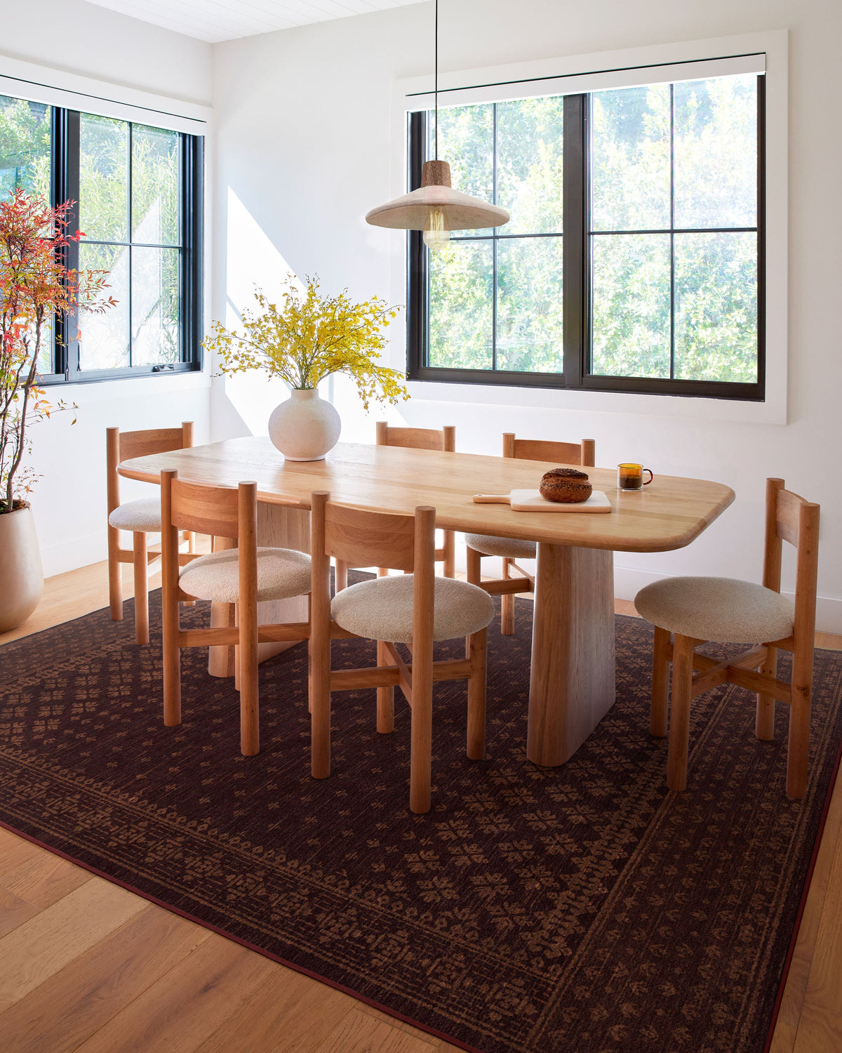 Fernanda Burgundy Flatwoven Rug