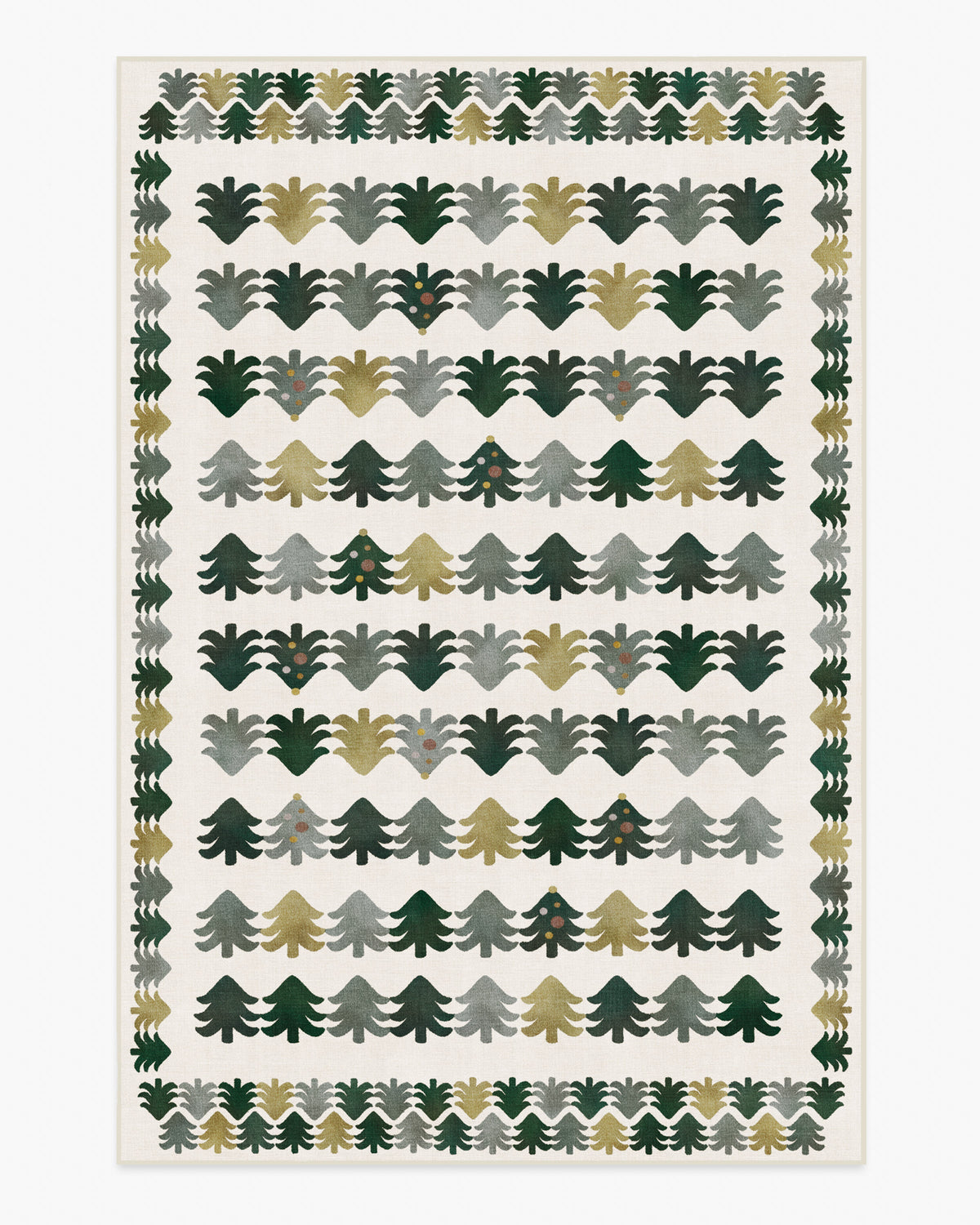 Festive Forest Green Rug