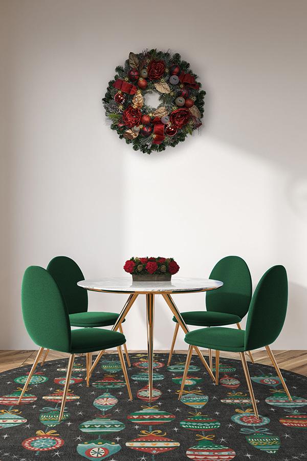 Festive Garland Multicolor Flatwoven Rug