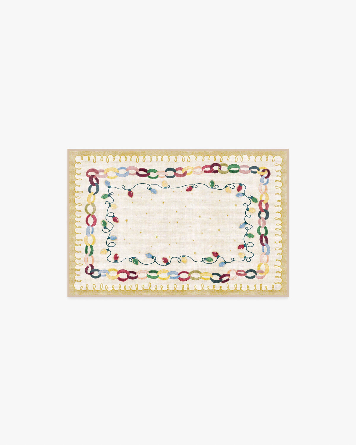 Garland Glow Cream Flatwoven Rug