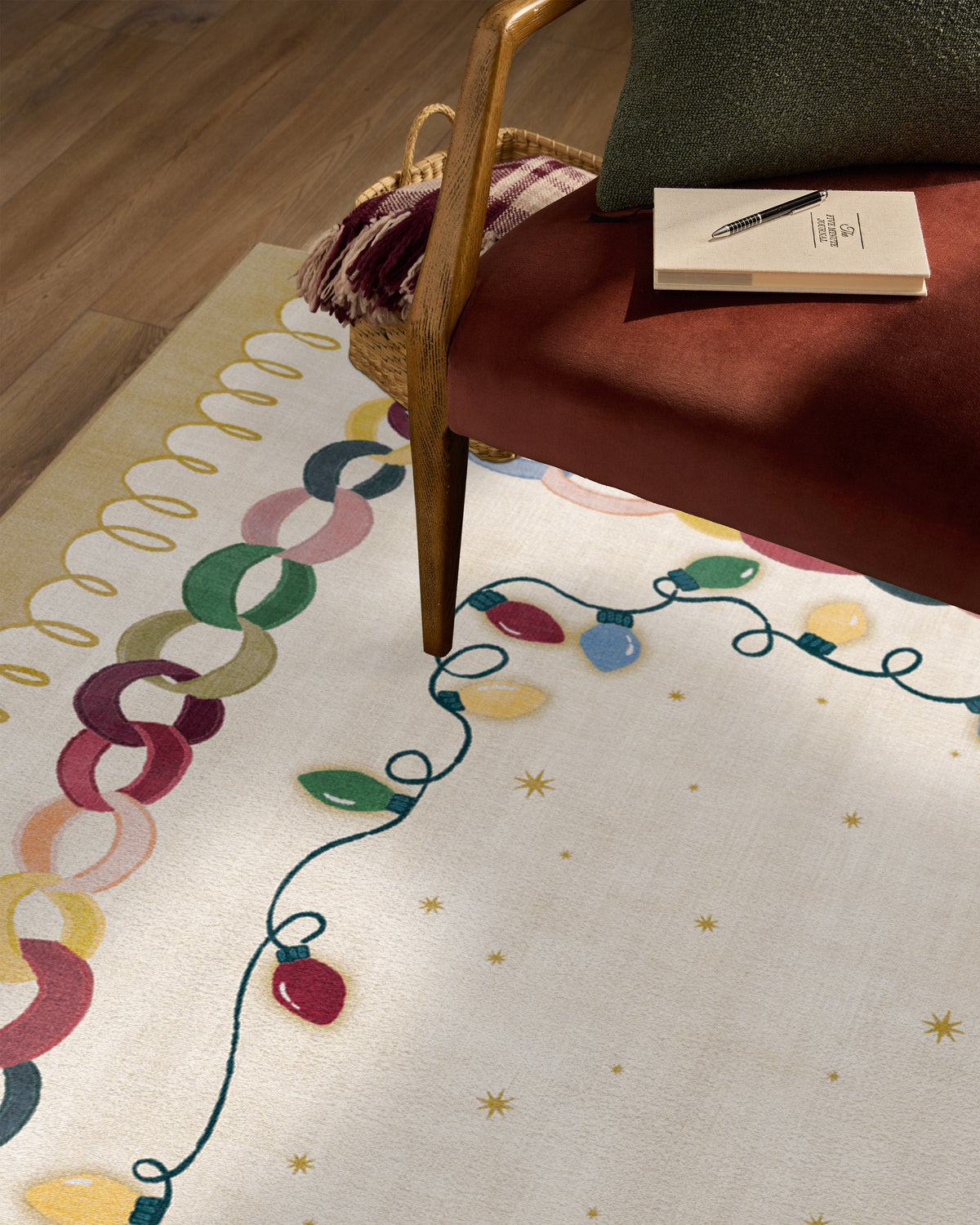 Garland Glow Cream Flatwoven Rug