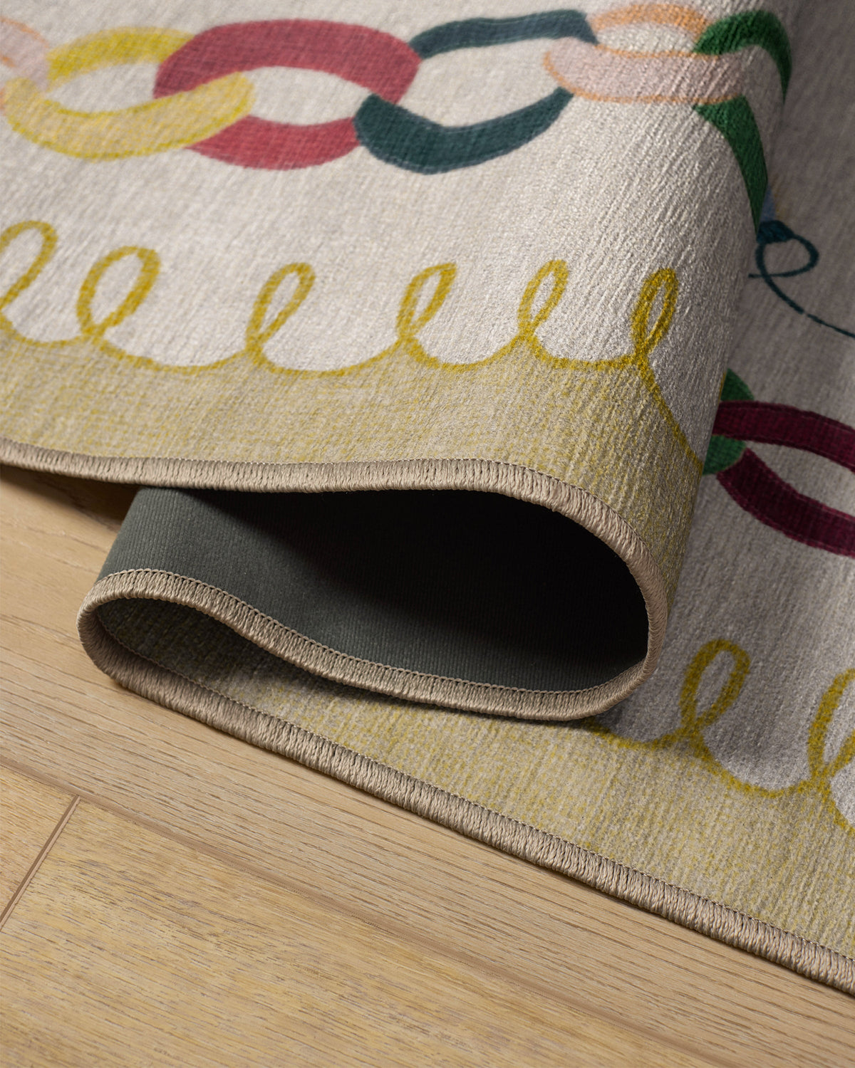 Garland Glow Cream Flatwoven Rug