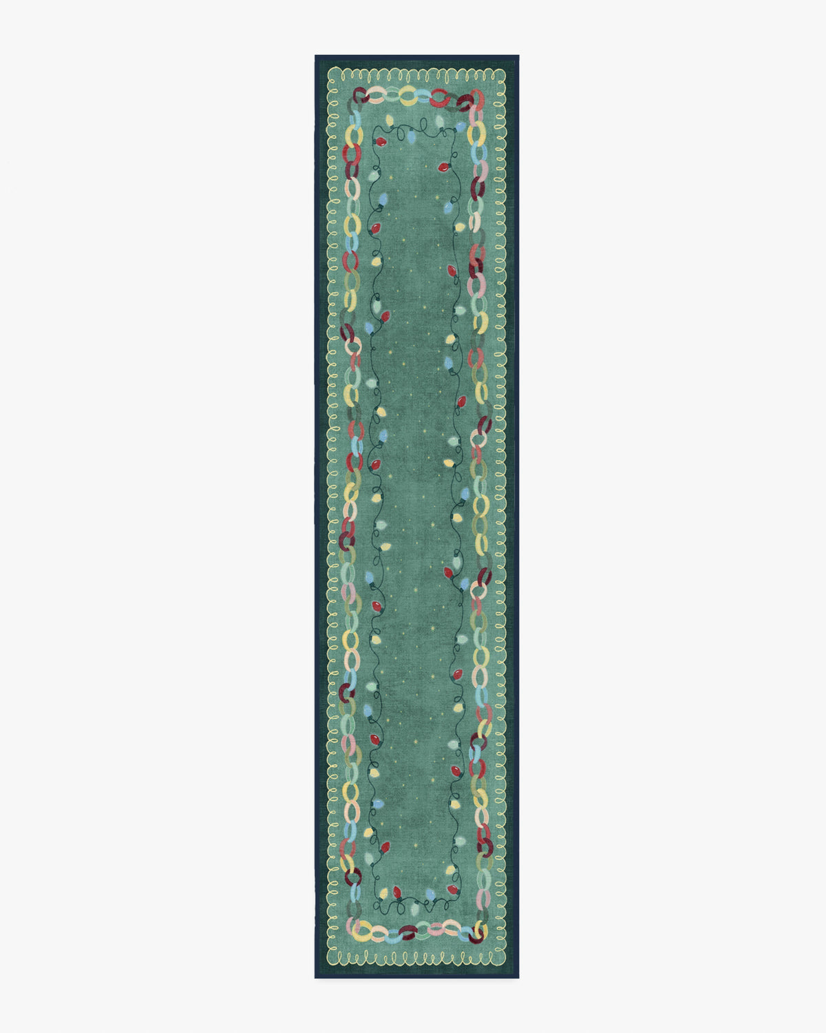 Garland Glow Green Flatwoven Rug