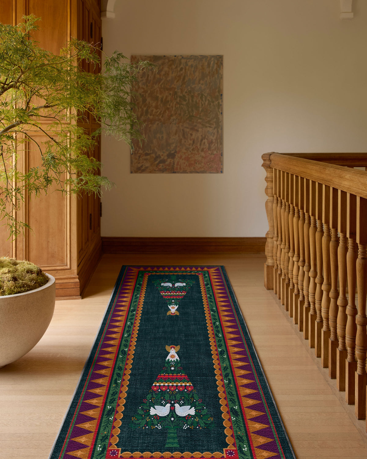 Giving Tree Green & Gold Rug