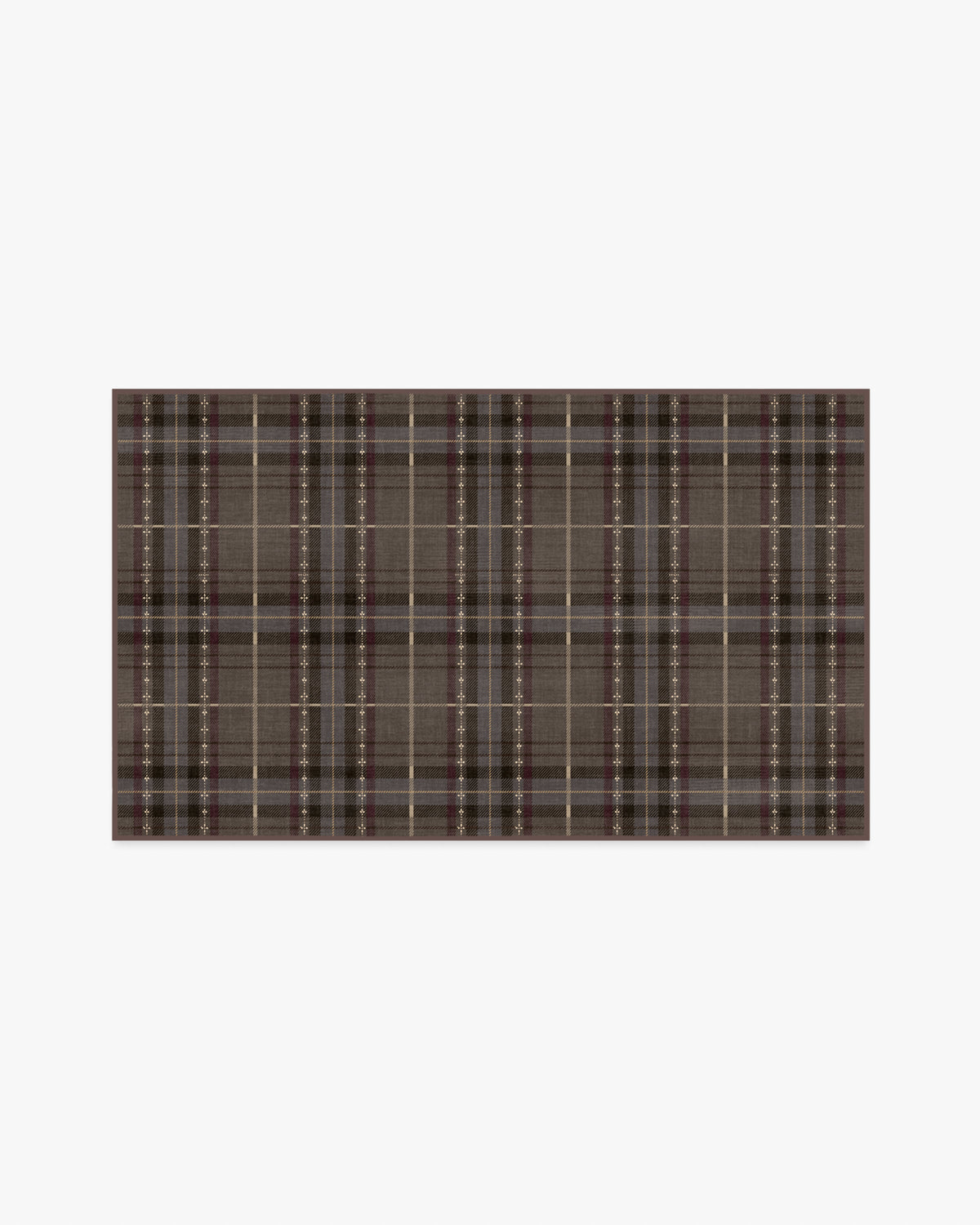 Heirloom Tartan Brown Flatwoven Rug