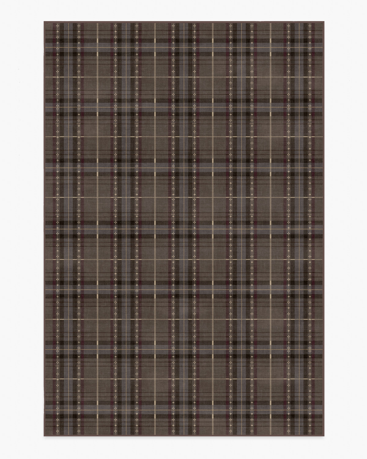 Heirloom Tartan Brown Flatwoven Rug