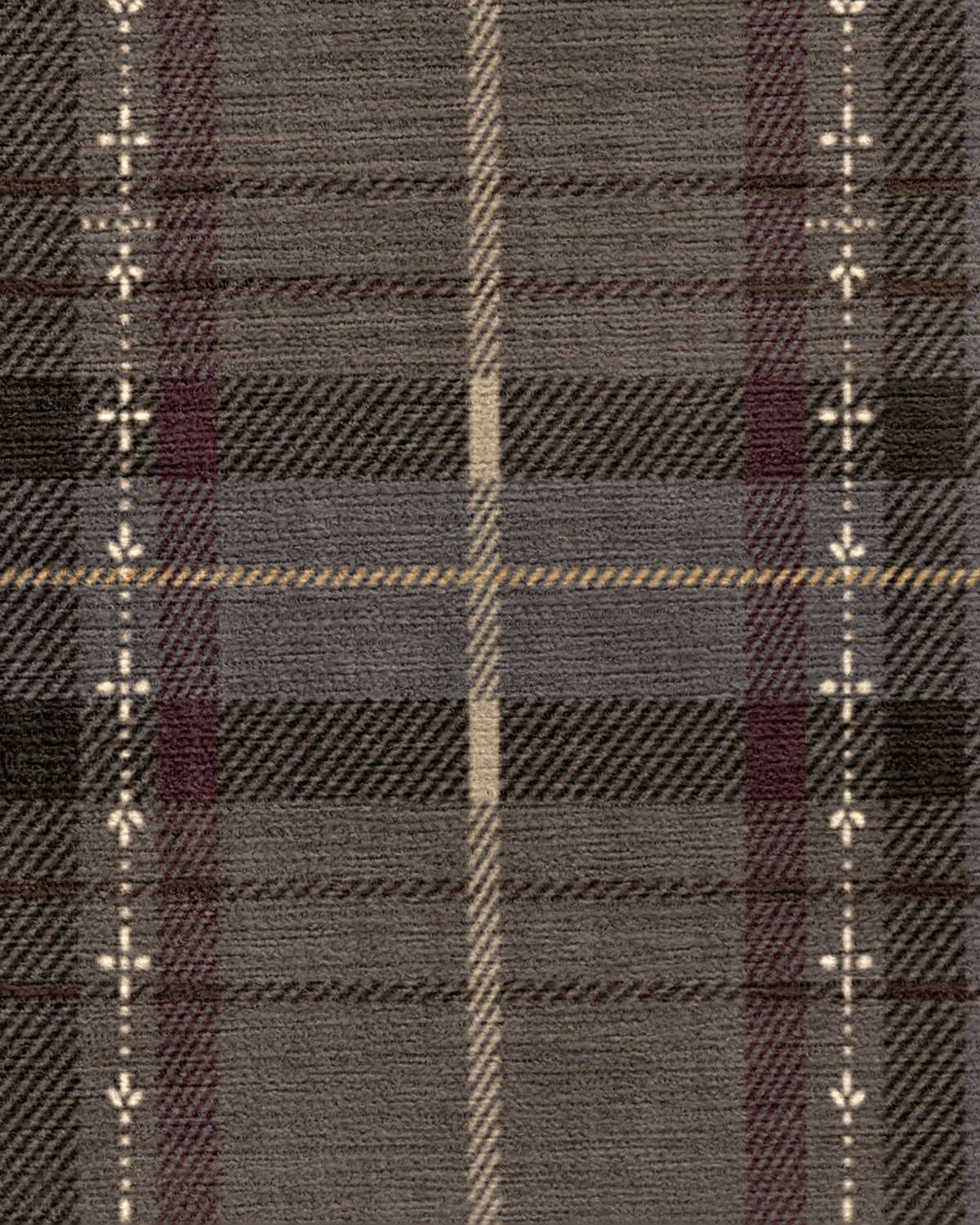 Heirloom Tartan Brown Flatwoven Rug