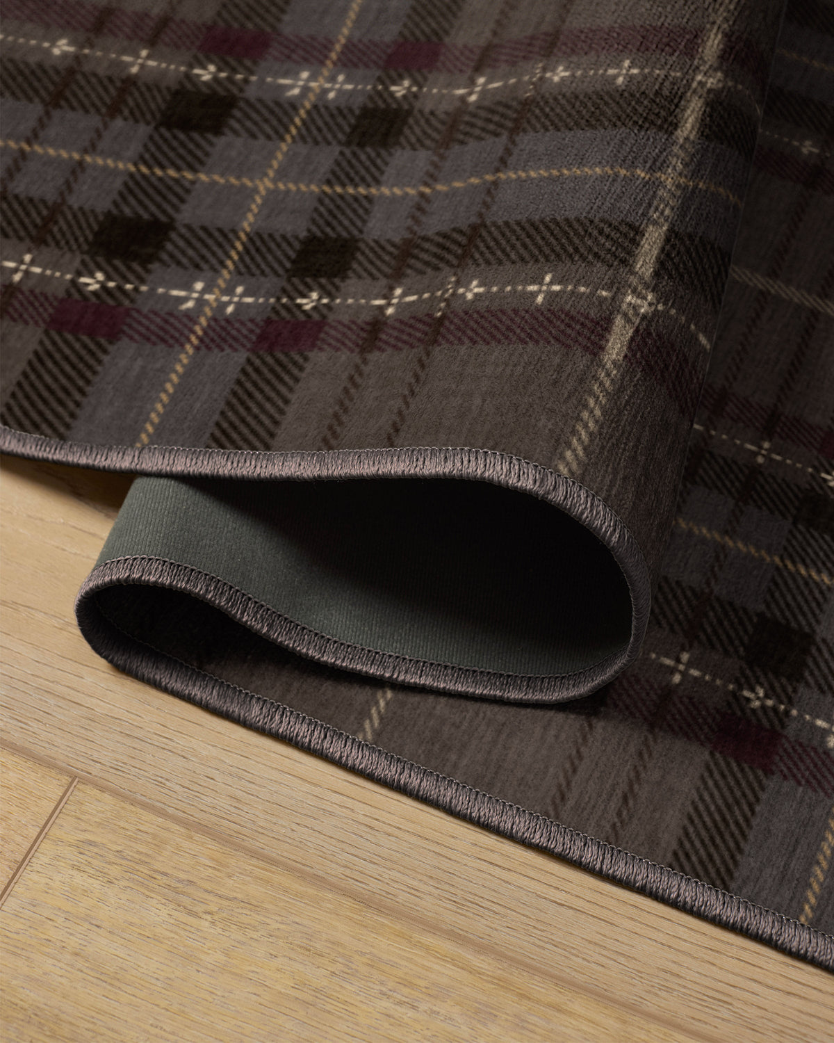 Heirloom Tartan Brown Flatwoven Rug
