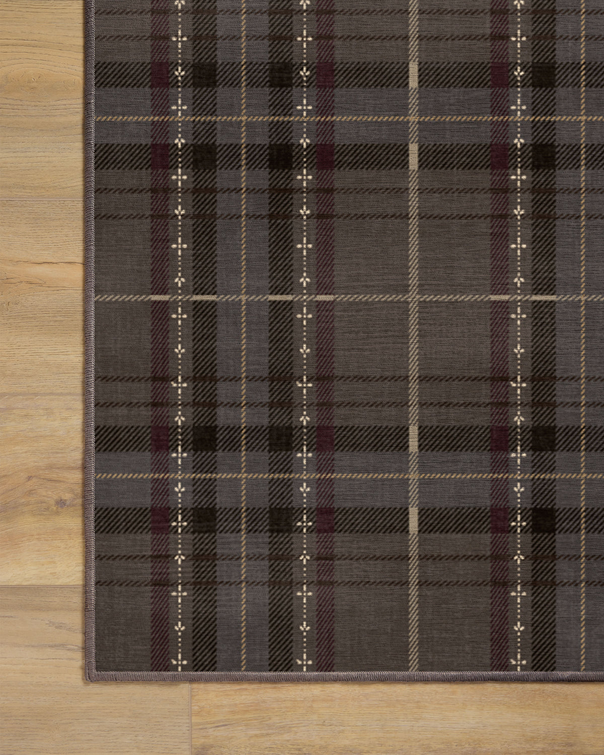 Heirloom Tartan Brown Flatwoven Rug
