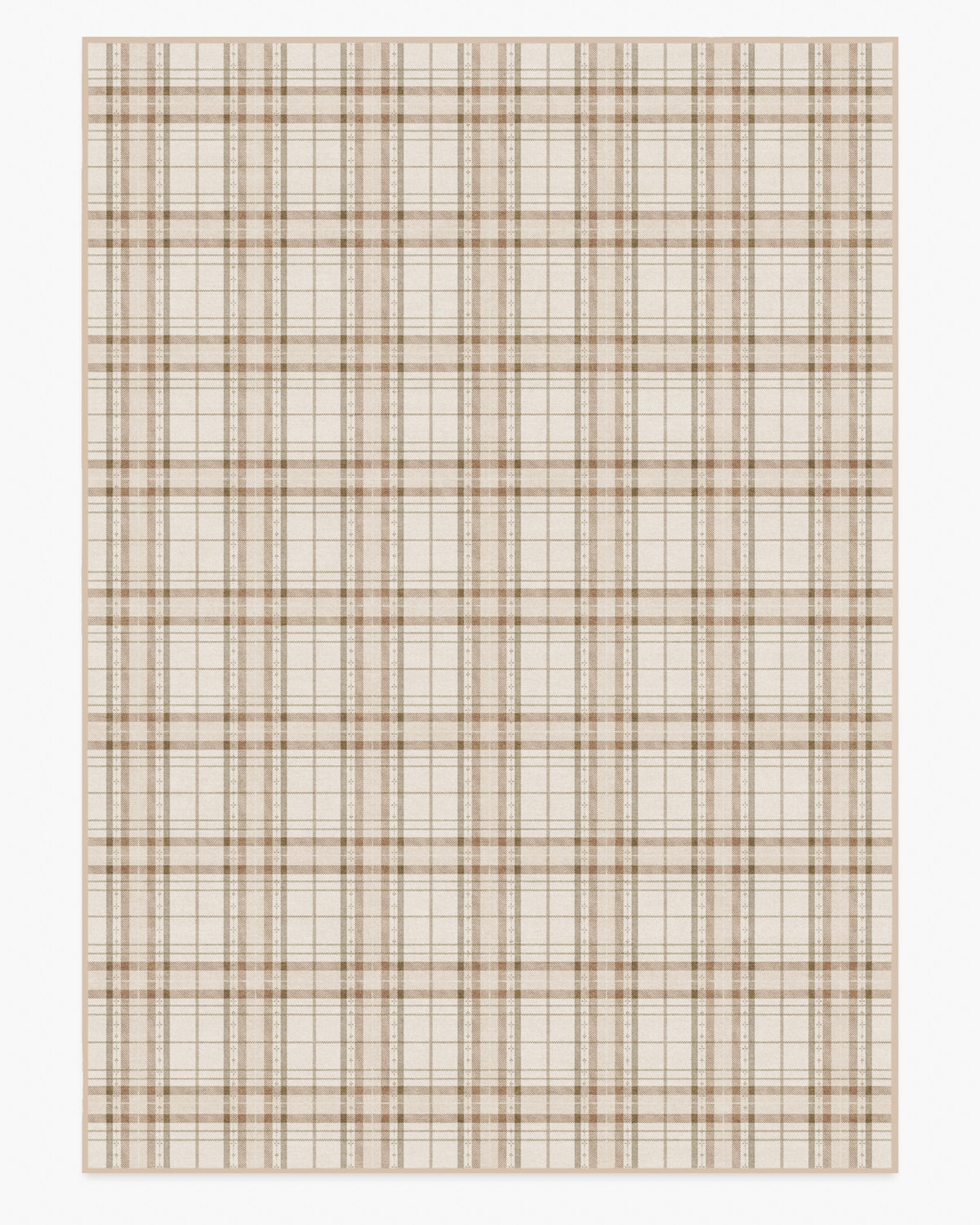 Heirloom Tartan Natural Flatwoven Rug