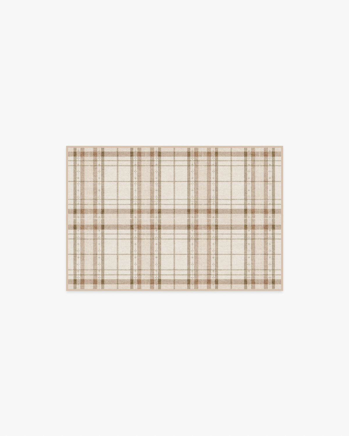 Heirloom Tartan Natural Flatwoven Rug