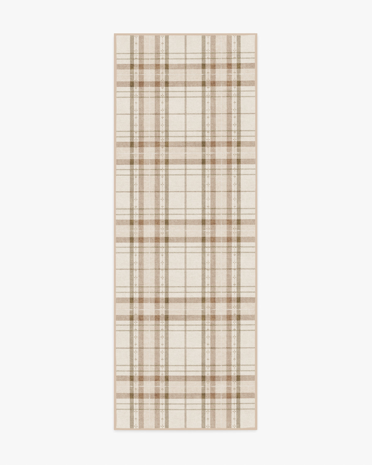 Heirloom Tartan Natural Flatwoven Rug