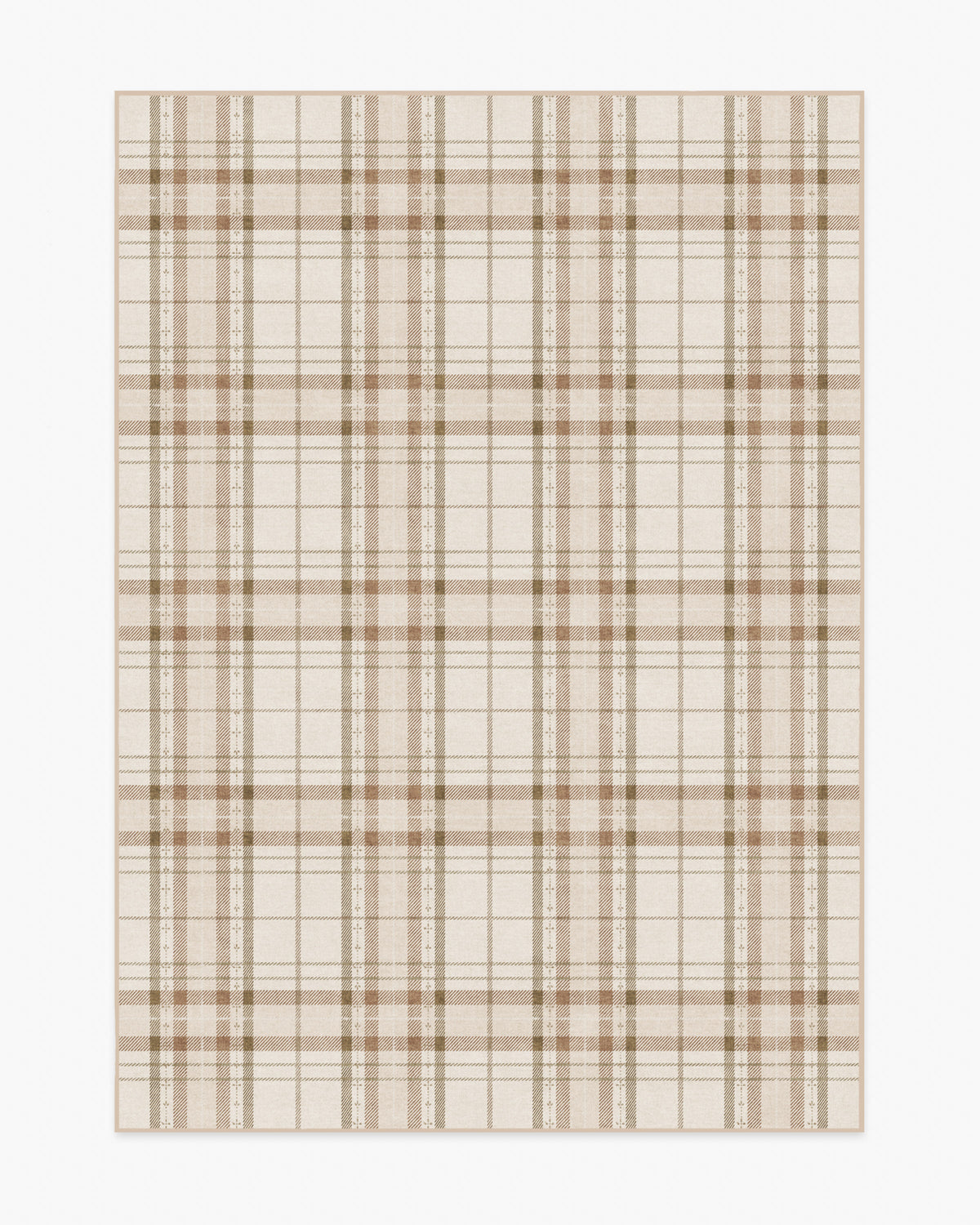 Heirloom Tartan Natural Flatwoven Rug