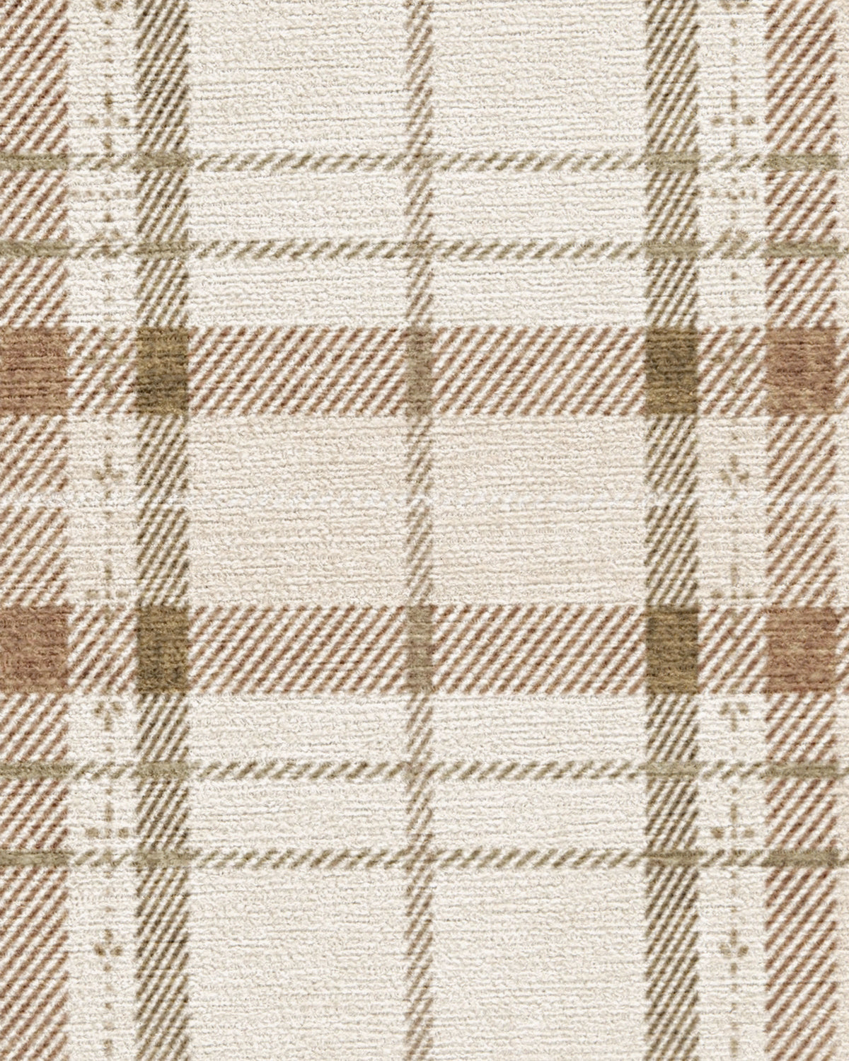 Heirloom Tartan Natural Flatwoven Rug