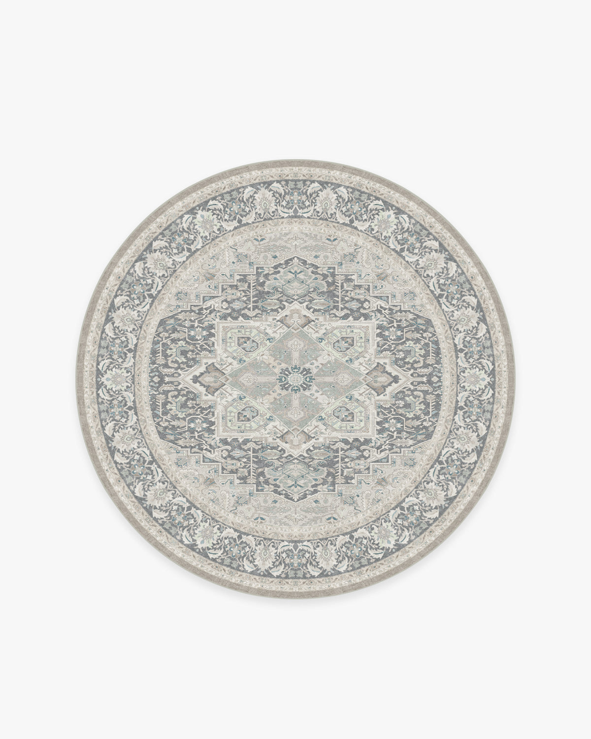 Hendesi Heriz Abalone Flatwoven Rug