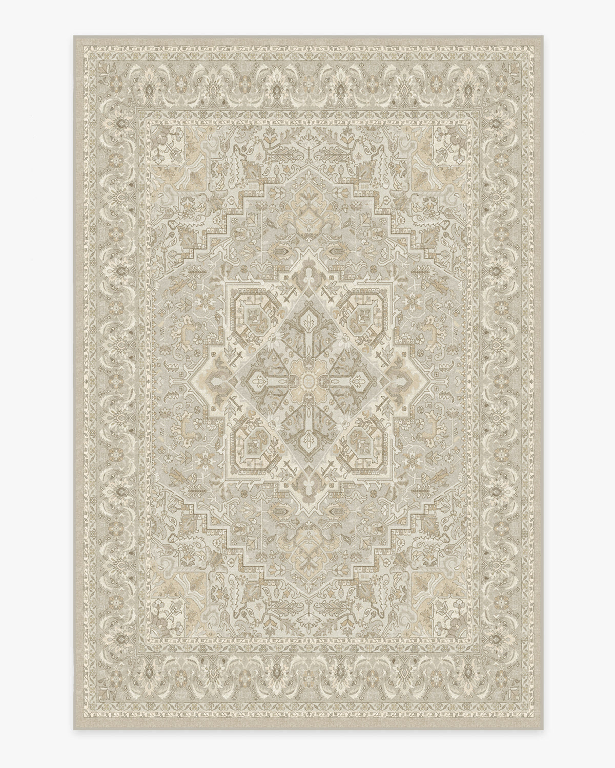 Hendesi Heriz Cream Flatwoven Rug