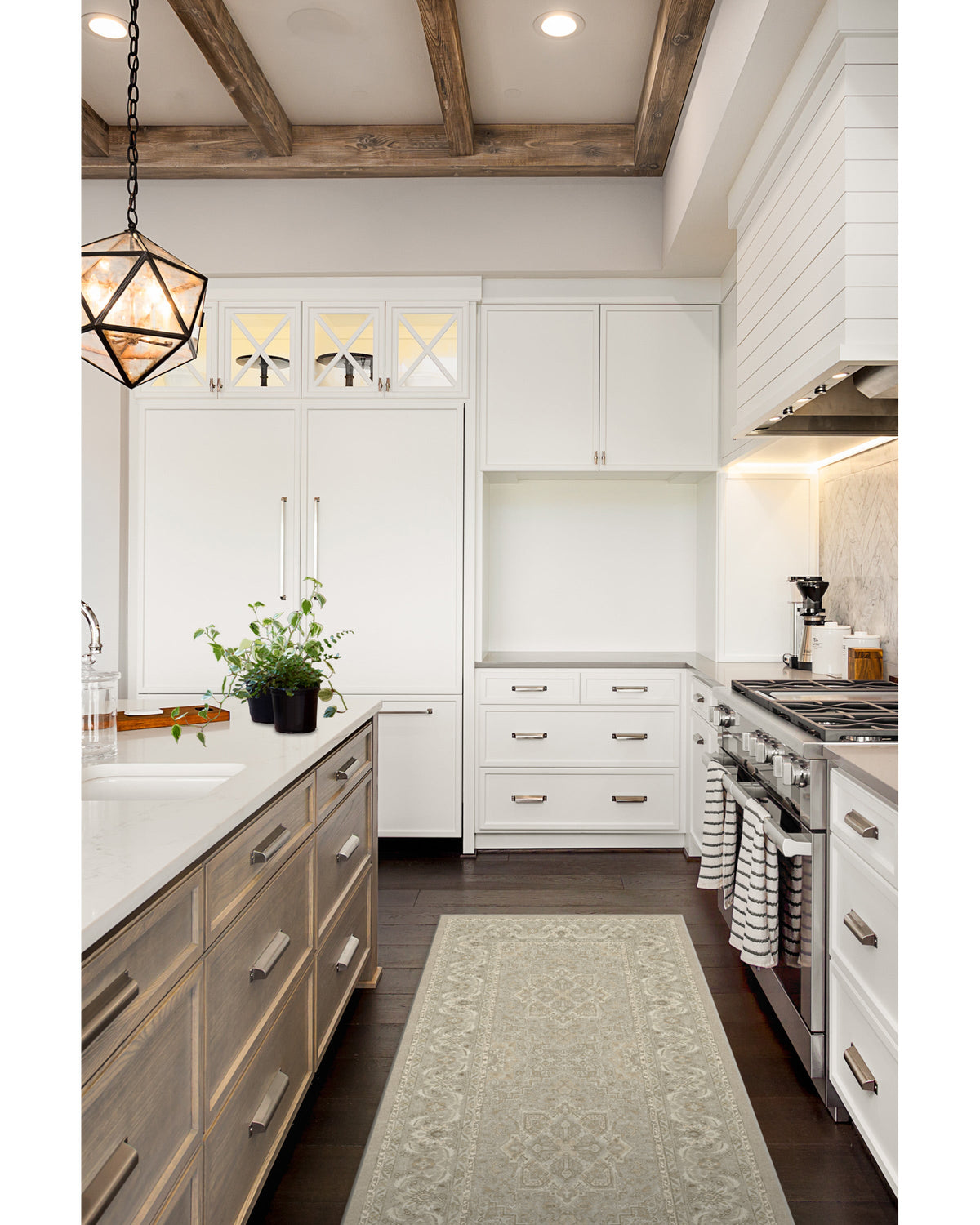 Hendesi Heriz Cream Flatwoven Rug