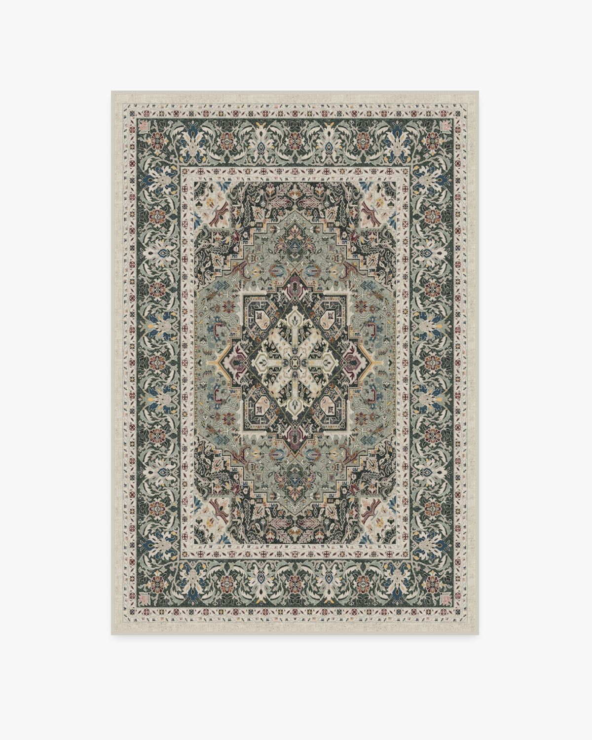 Hendesi Heriz Sage Flatwoven Rug