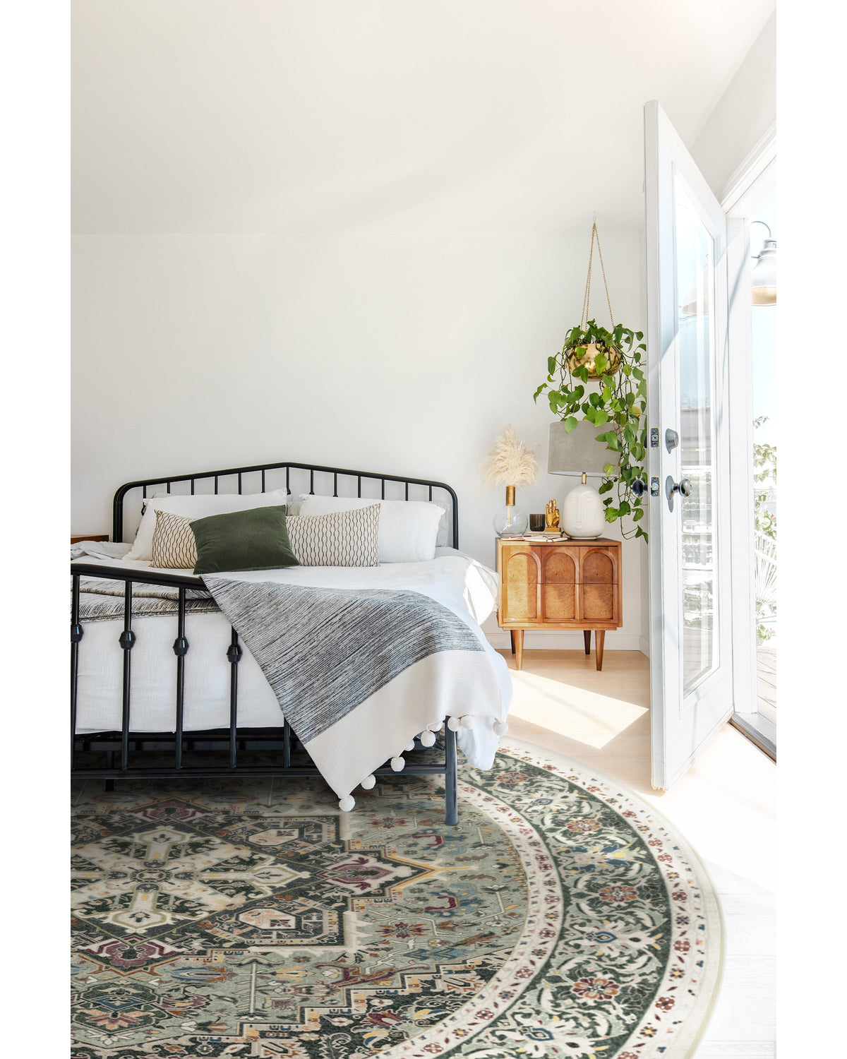 Hendesi Heriz Sage Flatwoven Rug