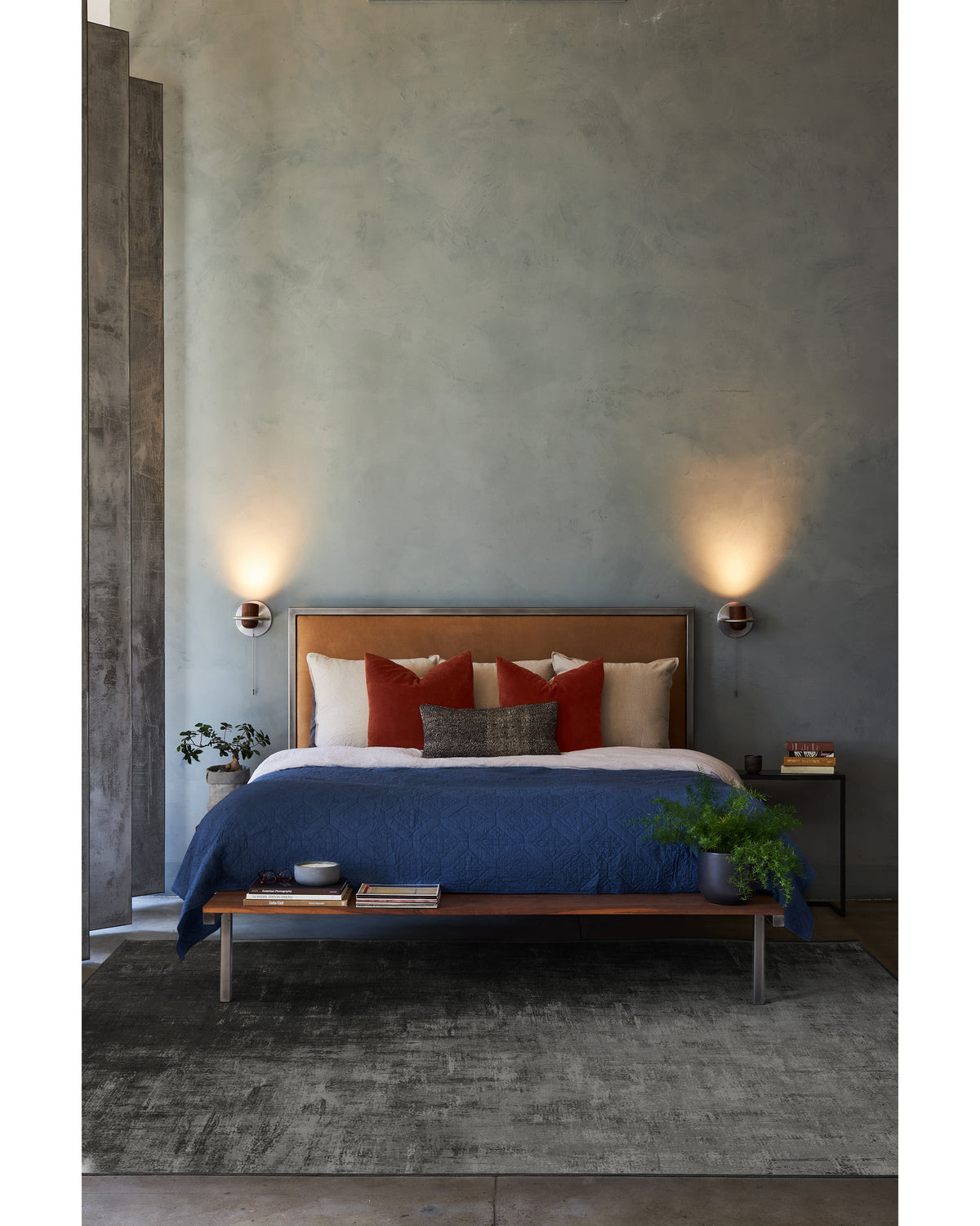 Impasto Greyscale Flatwoven Rug