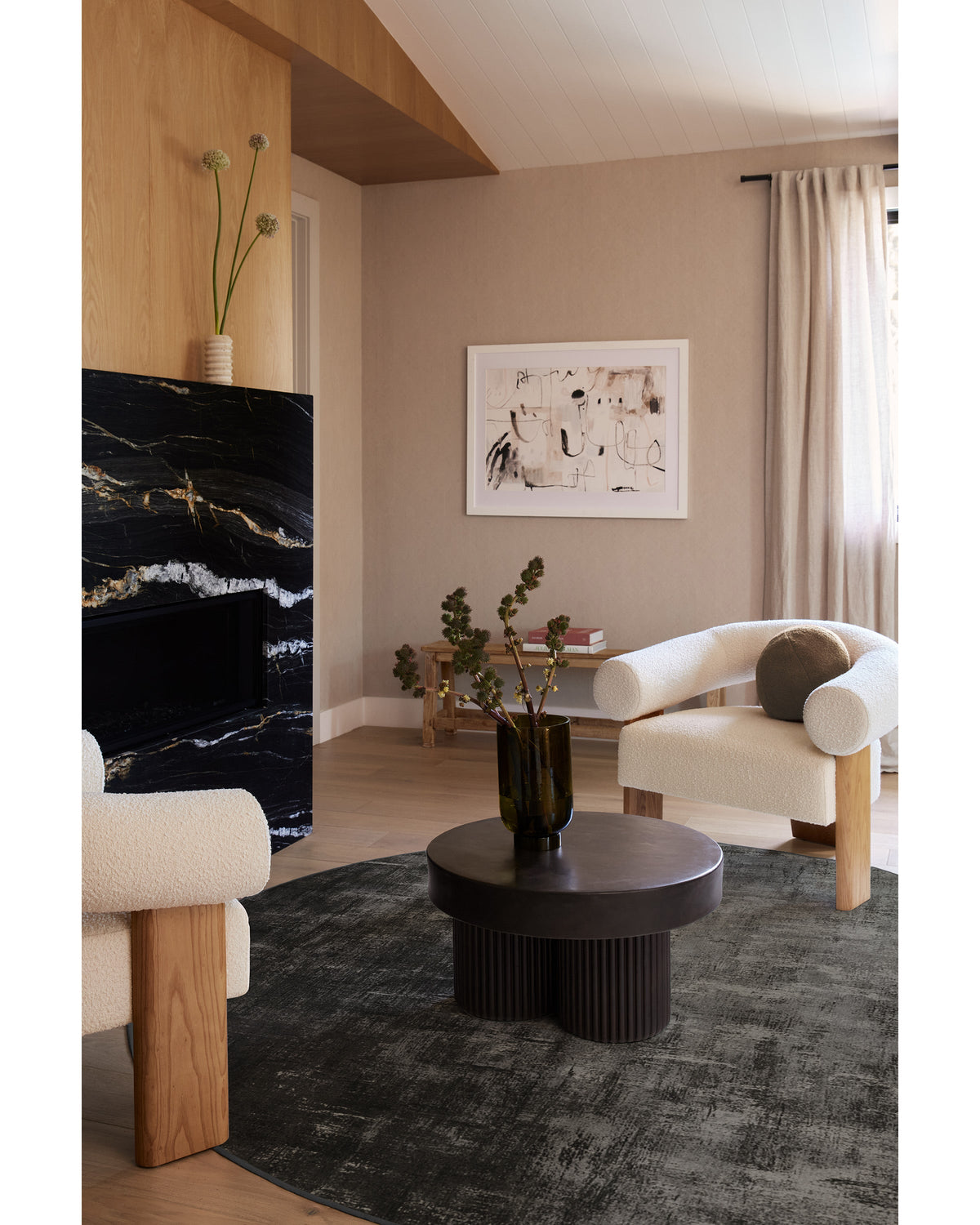 Impasto Greyscale Flatwoven Rug