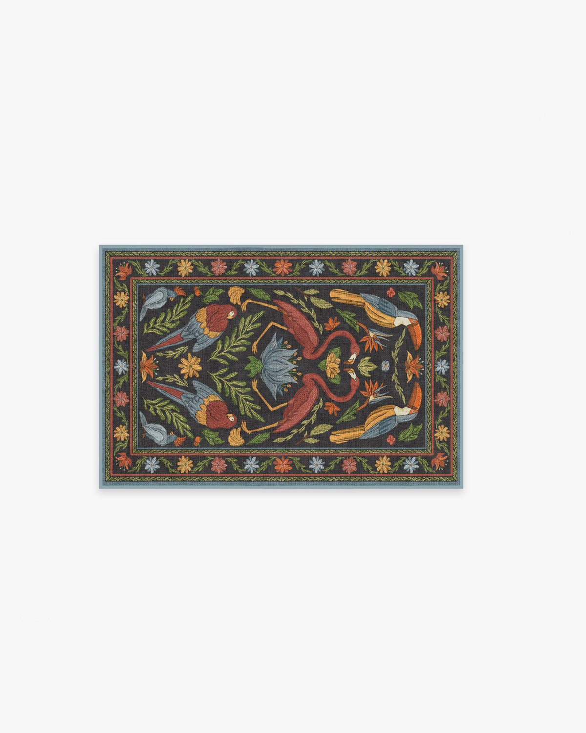 Birds Of A Feather Flatwoven Rug by Iris Apfel
