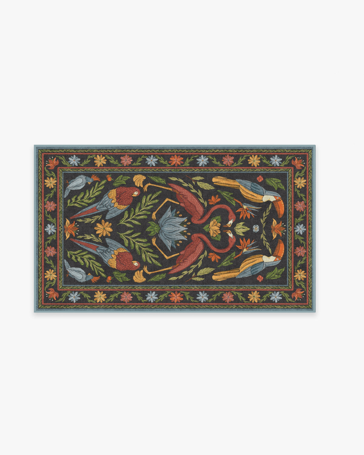 Birds Of A Feather Flatwoven Rug by Iris Apfel