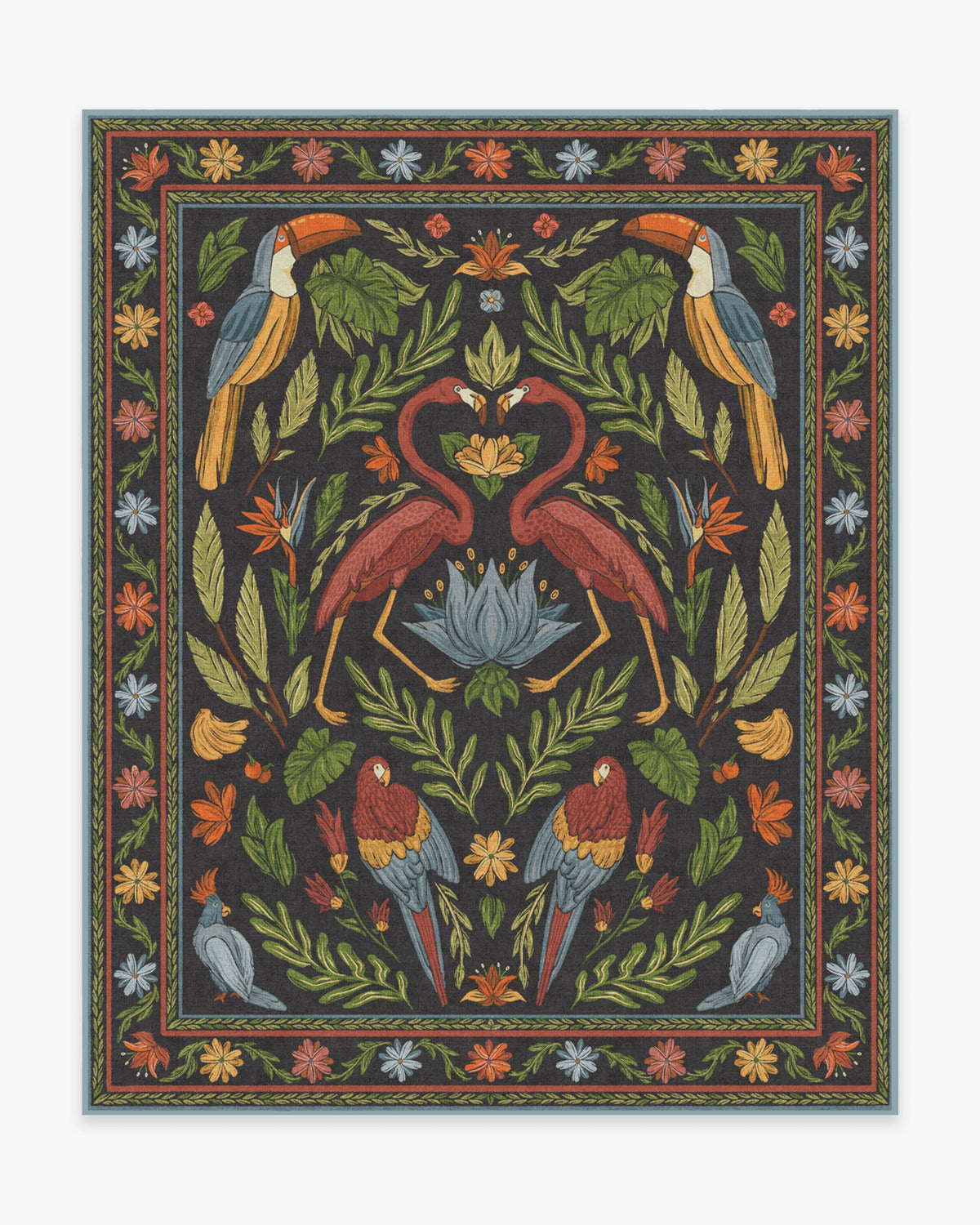 Birds Of A Feather Flatwoven Rug by Iris Apfel
