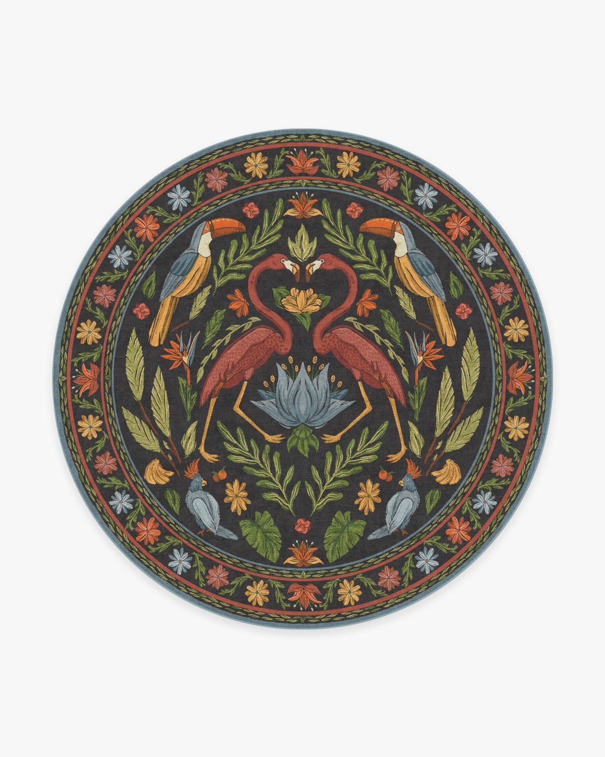 Birds Of A Feather Flatwoven Rug by Iris Apfel