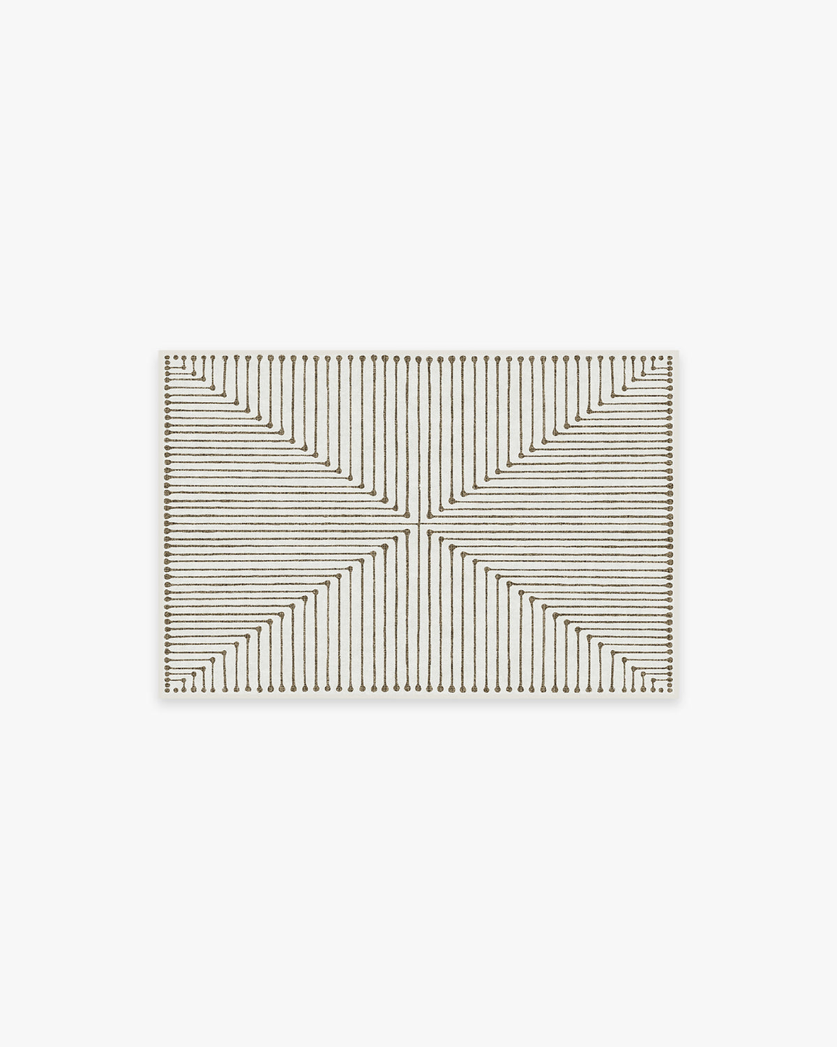 Inkdrop Camel & Ivory Flatwoven Rug by Jonathan Adler