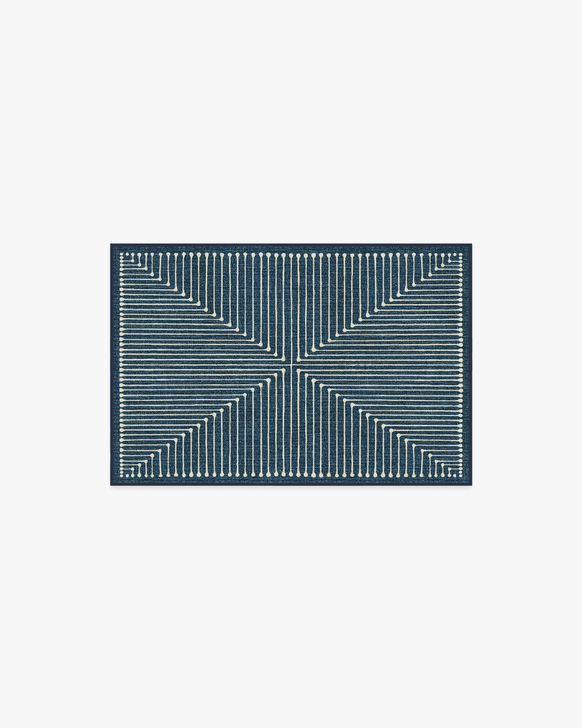 Inkdrop Lapis Blue Flatwoven Rug by Jonathan Adler