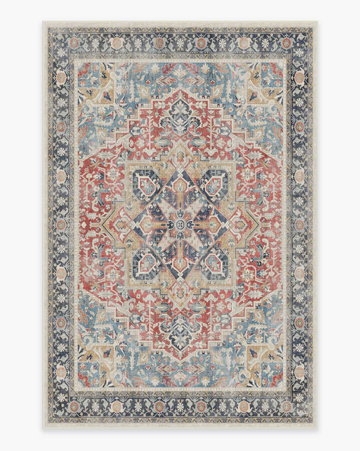 Kamran Cayenne Red Flatwoven Rug