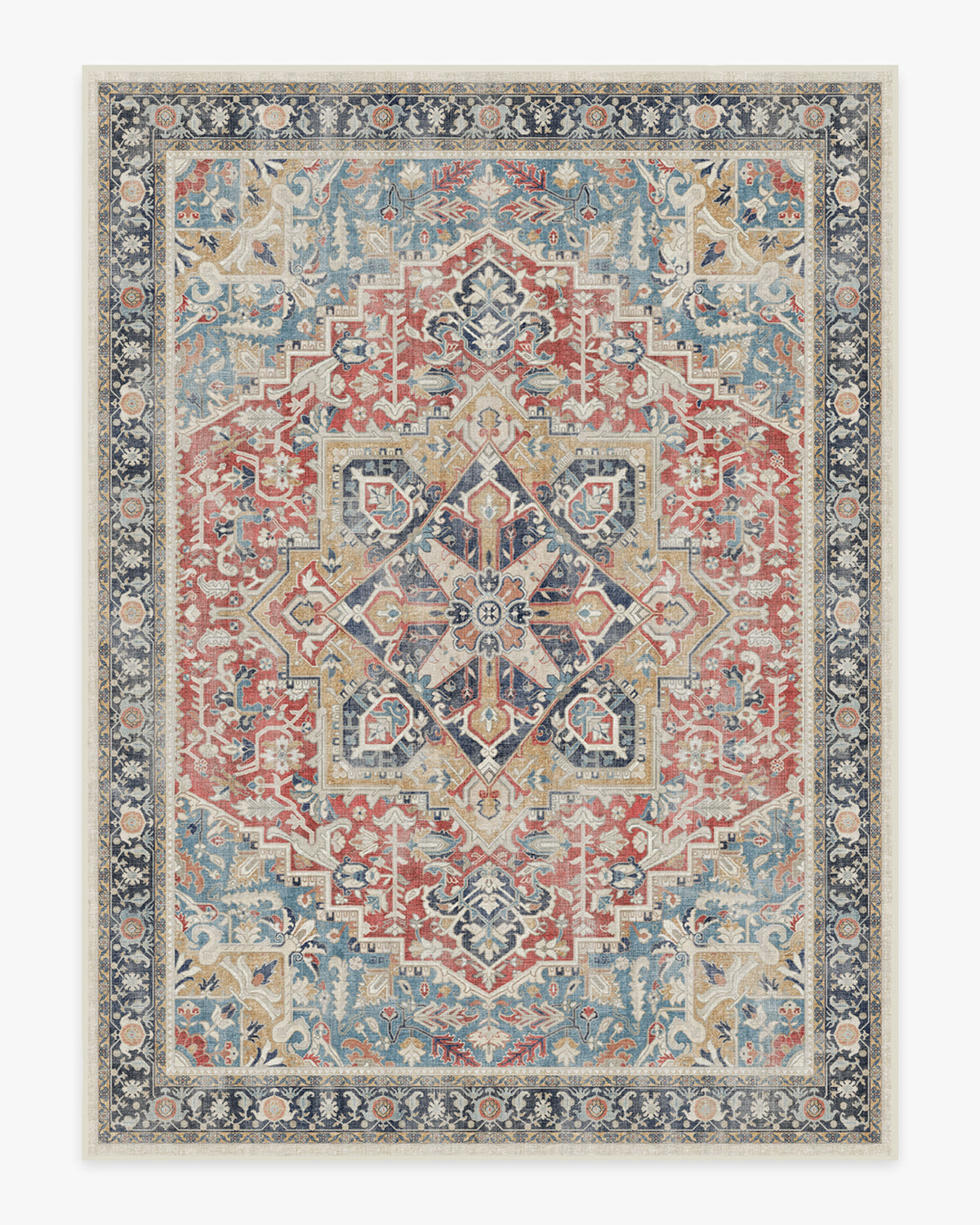 Kamran Cayenne Red Flatwoven Rug