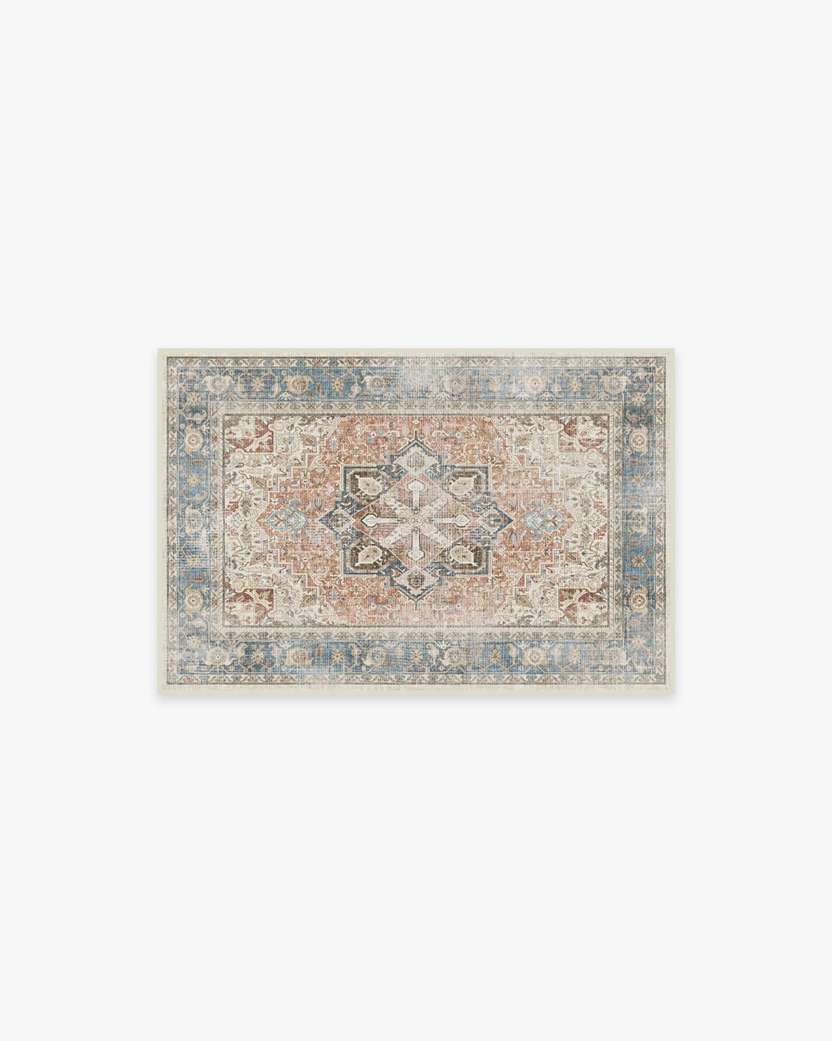 Kamran Coral Flatwoven Rug
