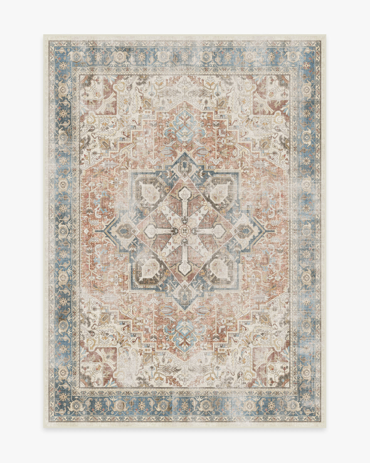 Kamran Coral Flatwoven Rug