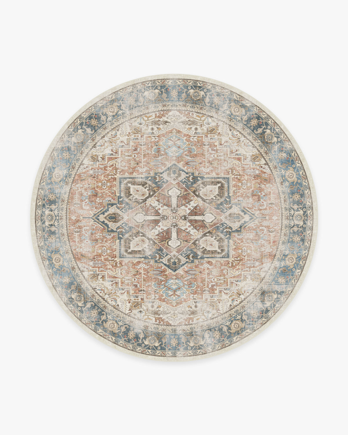 Kamran Coral Flatwoven Rug