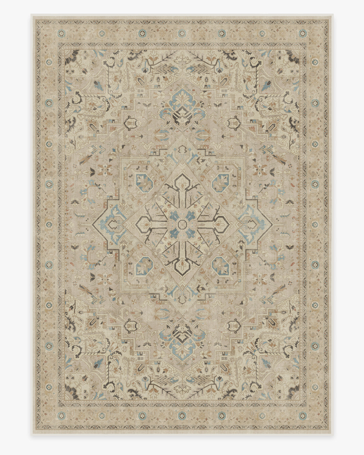 Kamran Ivory Opal Flatwoven Rug