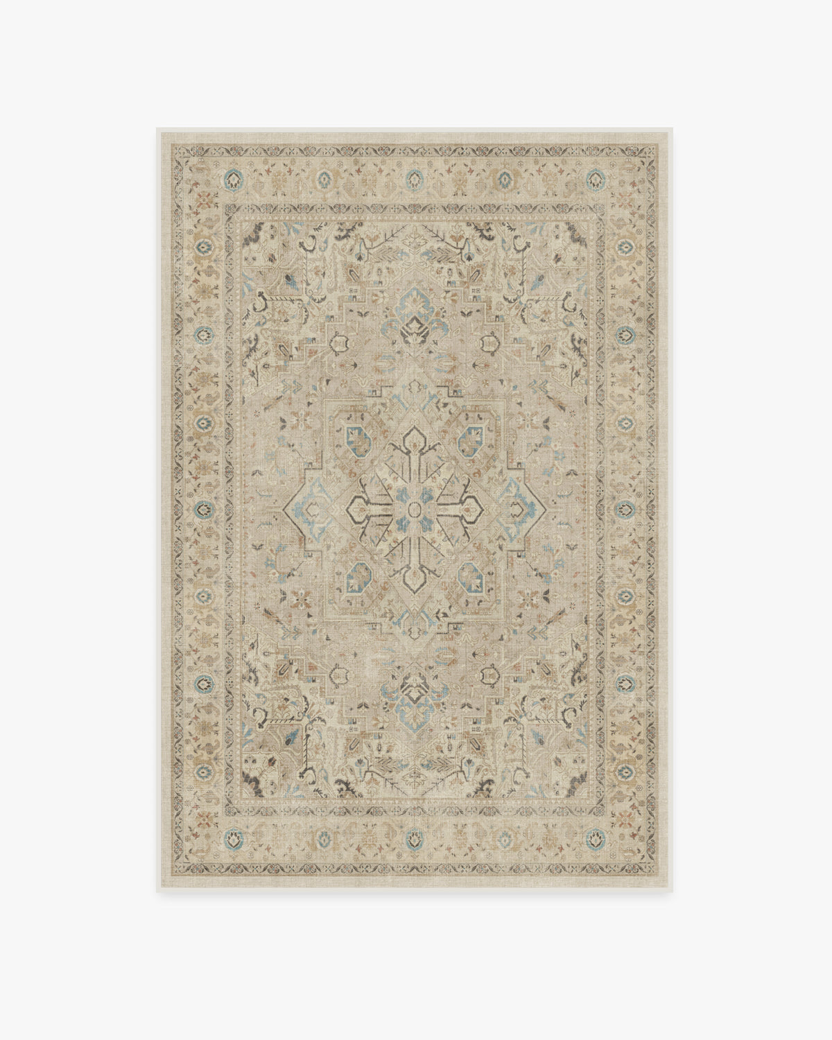 Kamran Ivory Opal Flatwoven Rug