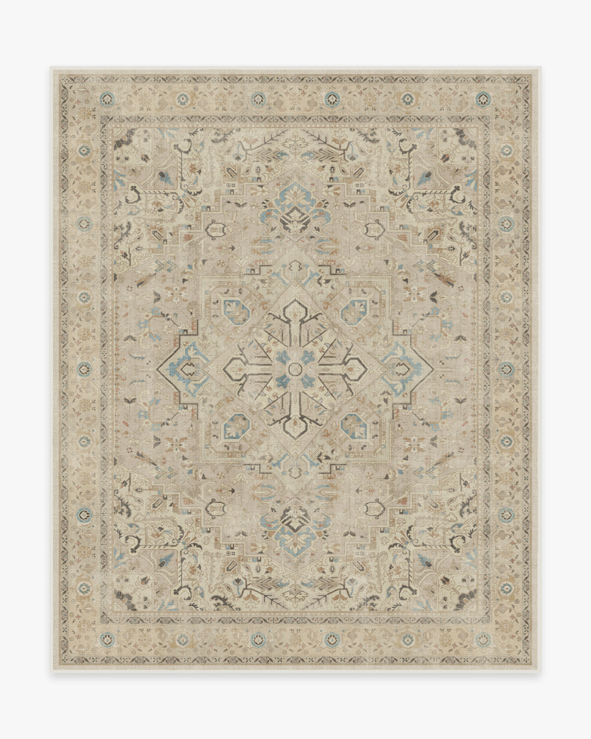 Kamran Ivory Opal Flatwoven Rug