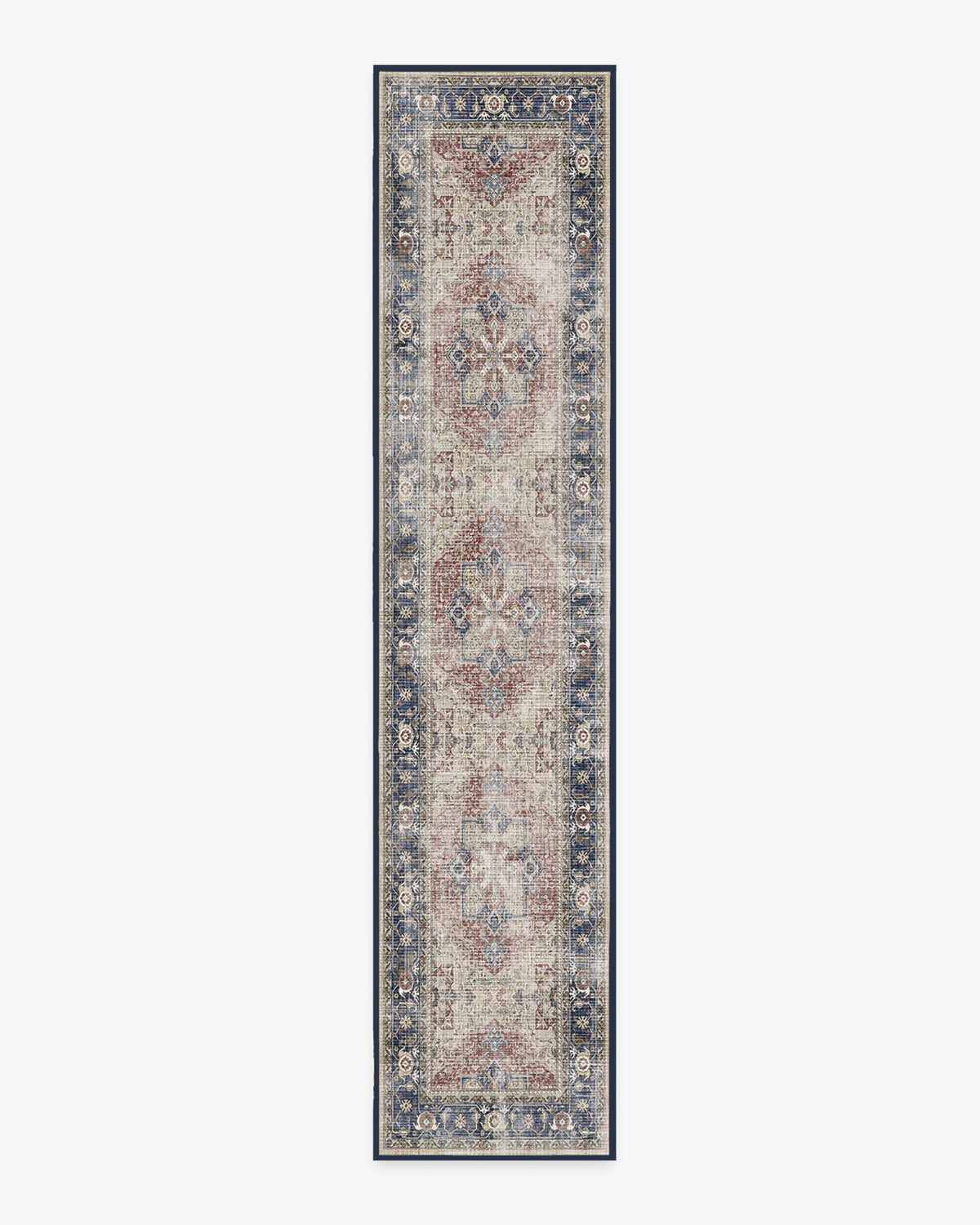 Kamran Royal Blue Flatwoven Rug